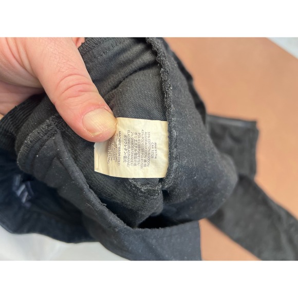 Armani Exchange Mens Black Corduroy Moto Biker Pants Zipper Detail Size 34 - Picture 5 of 8